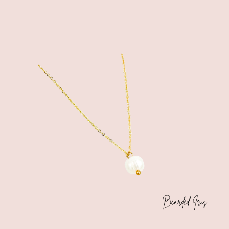 Sarah pearl chain necklace