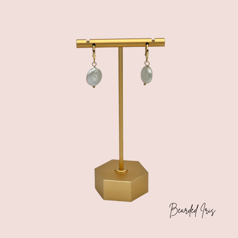 Pearl Huggie Earrings