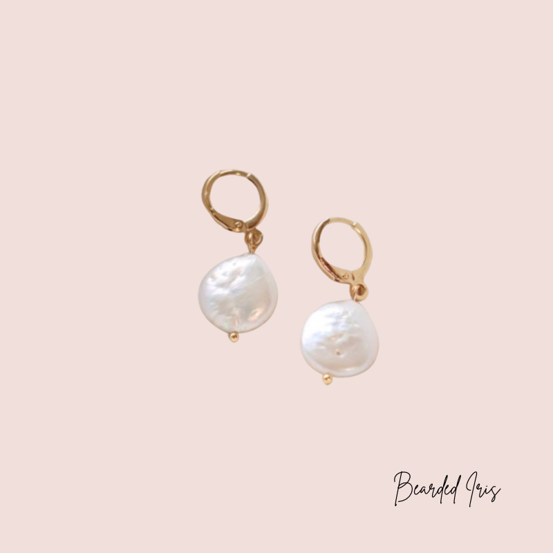 Pearl Huggie Earrings